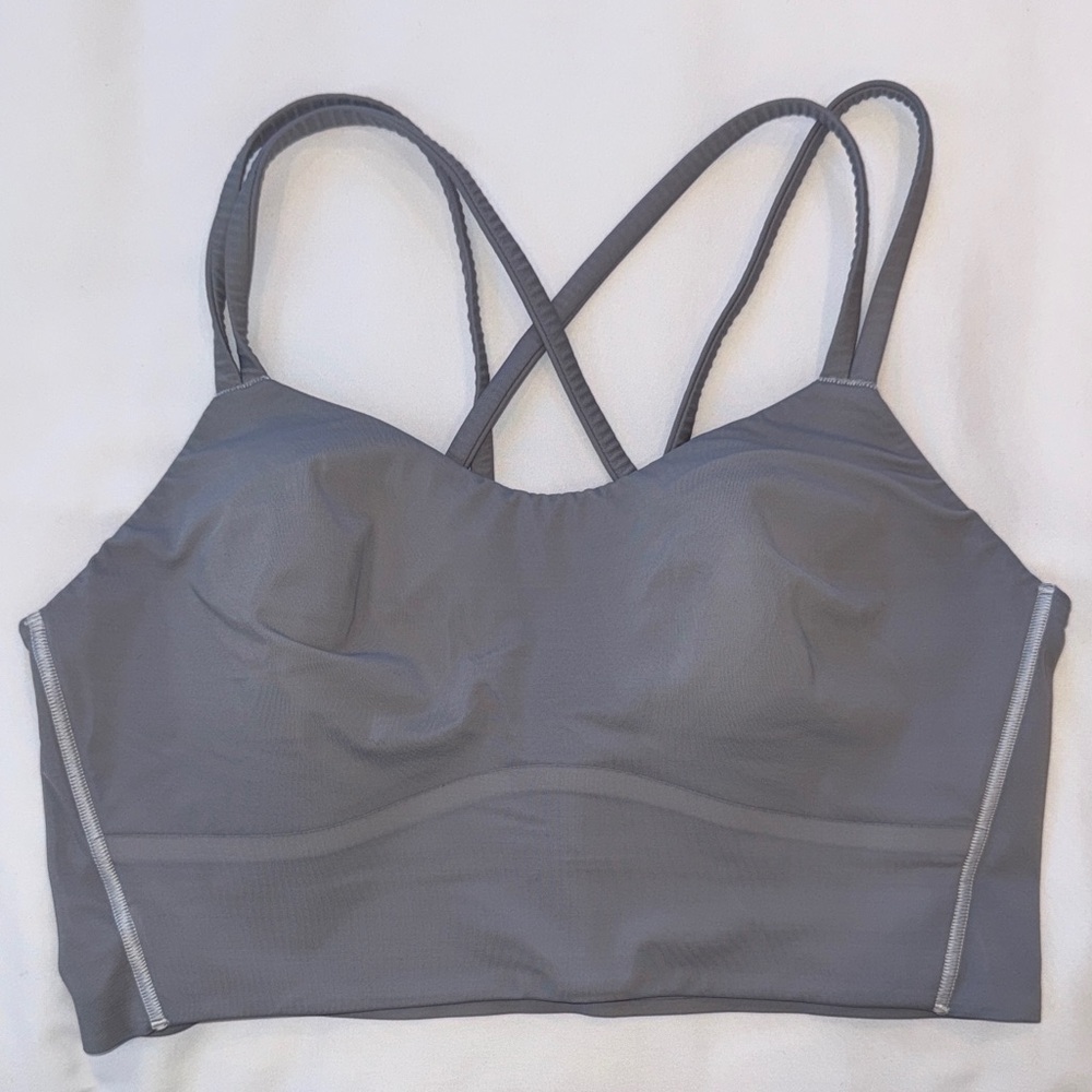Lululemon Sz 8 Like A Cloud Bra BlueishGrey